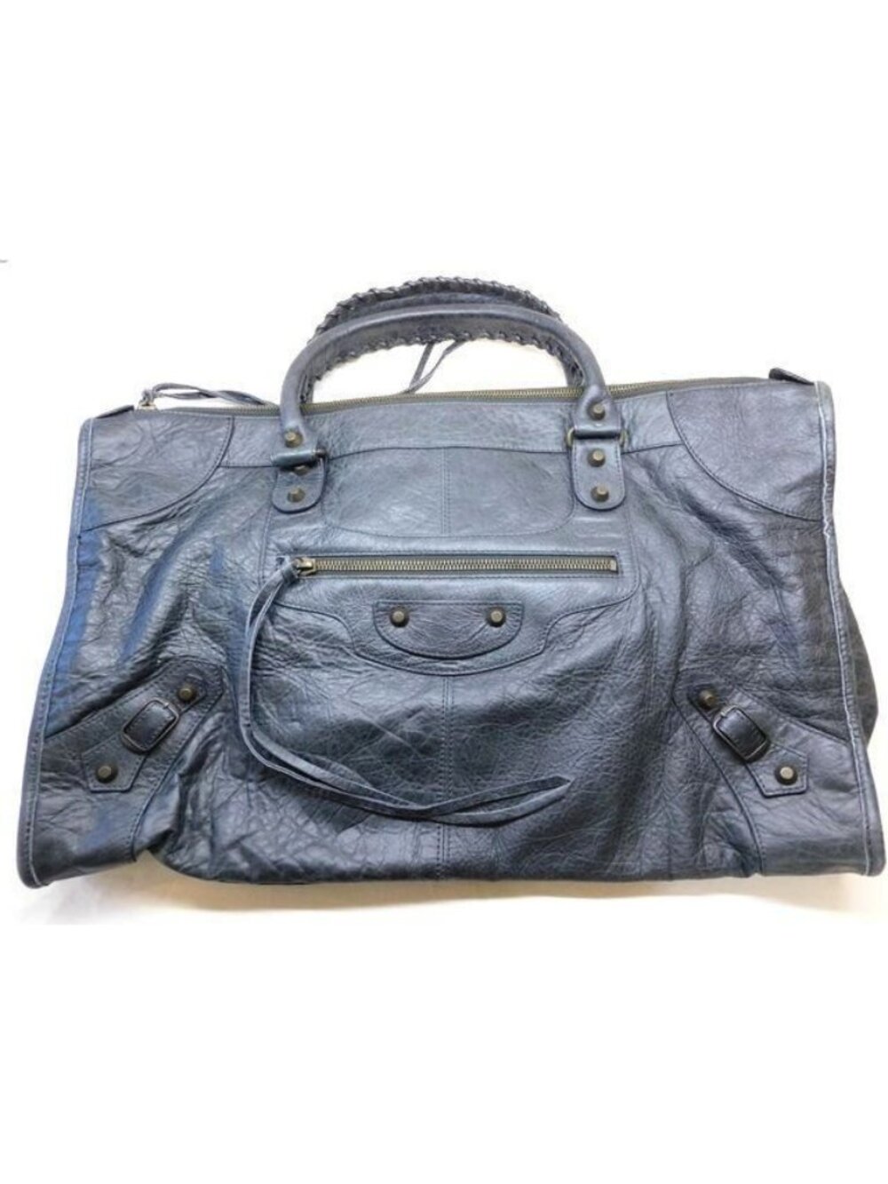 Balenciaga the Work Handbag Dark Gray Anthracite